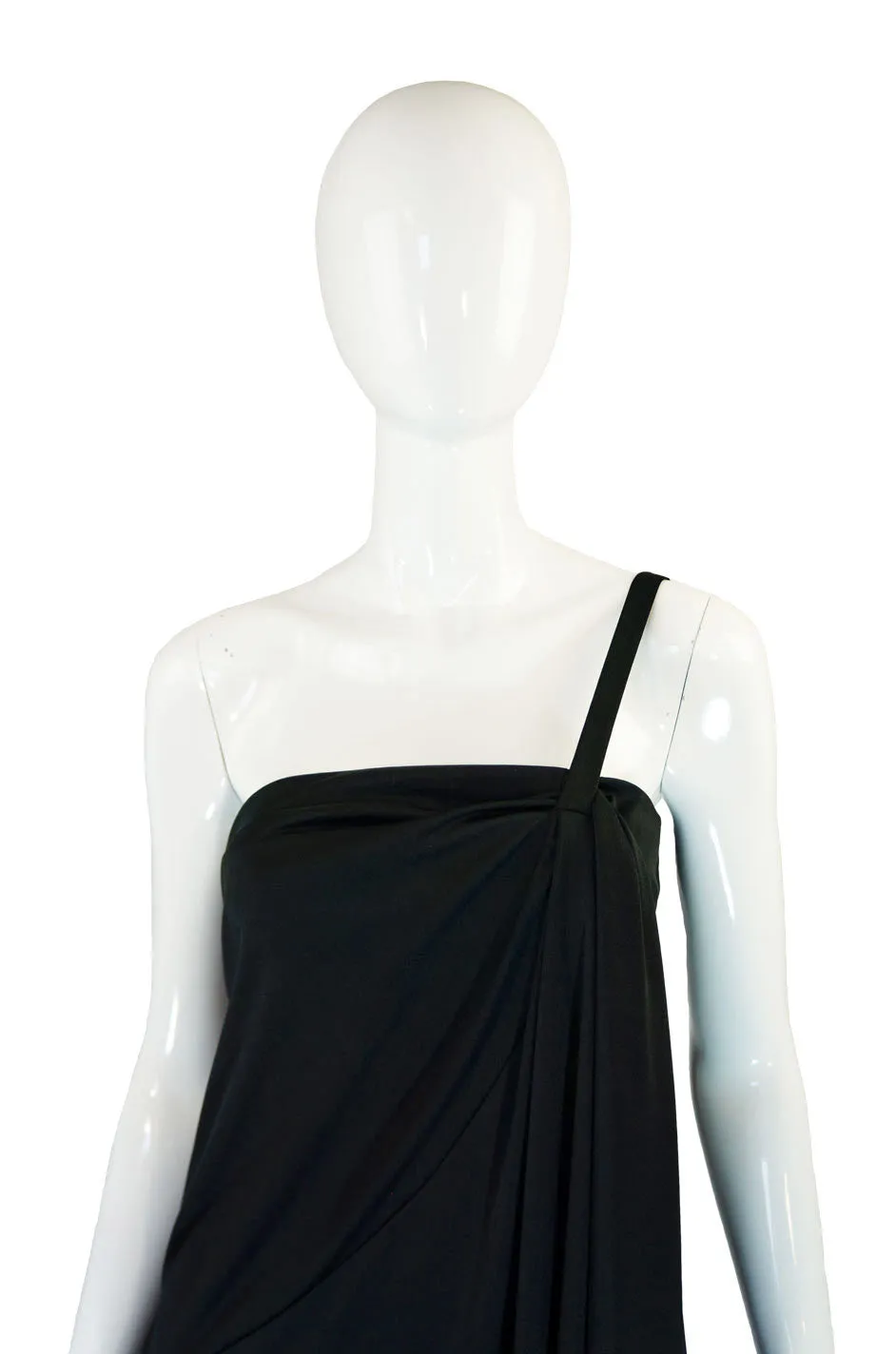 1970s One Shoulder Mac Tac Maxi Dress