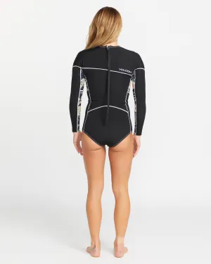 1Mm Back Zip Springsuit Wetsuit - BLACK