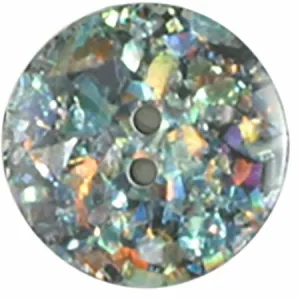 28mm Block Polyester 2 Hole Button 1 per Card -- #0445DB