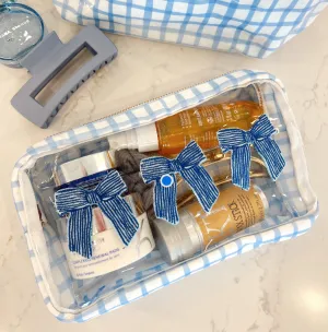 3 Bows - Blue Trellis