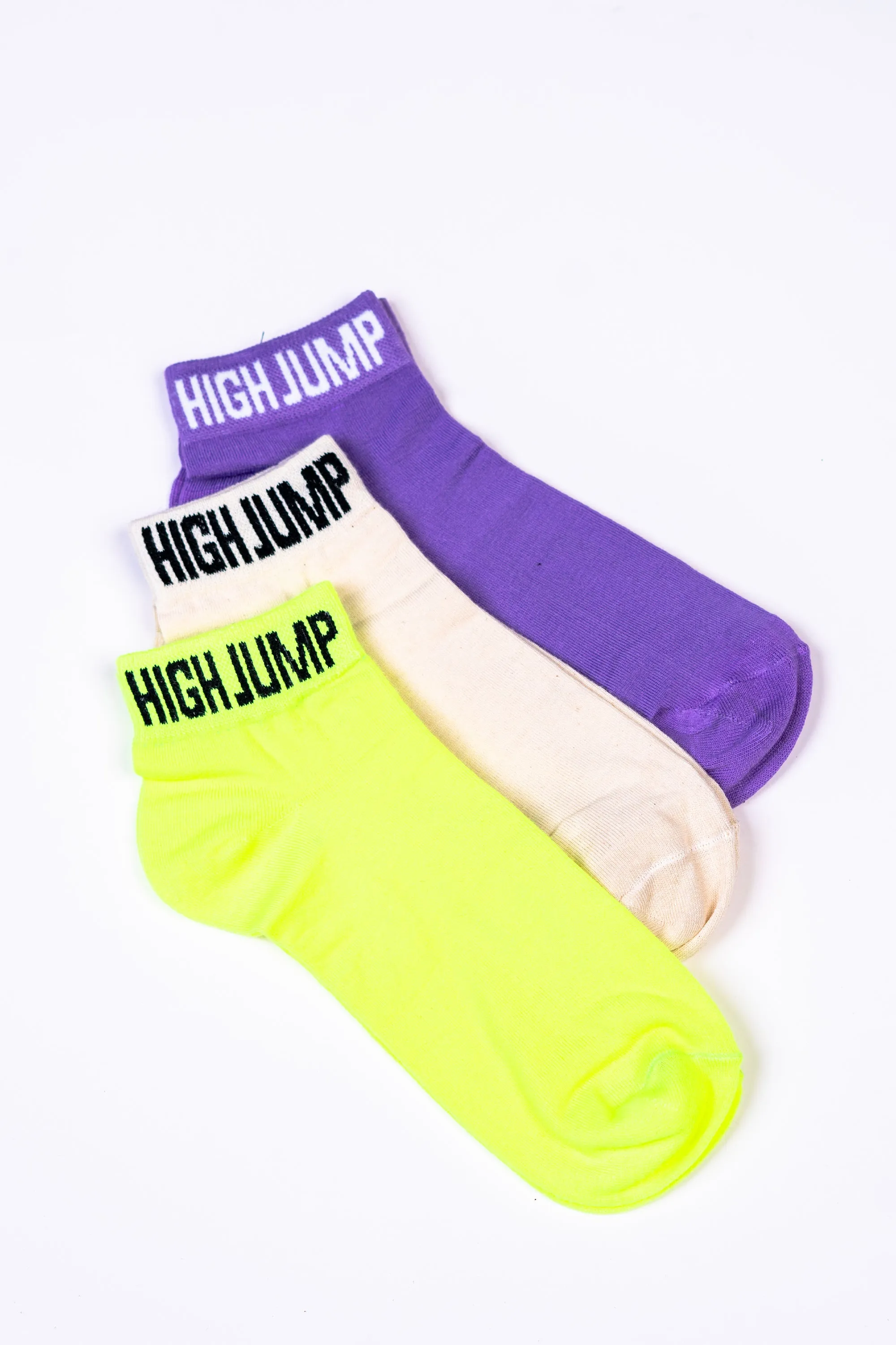 3-Pack Colored Ankle Socks