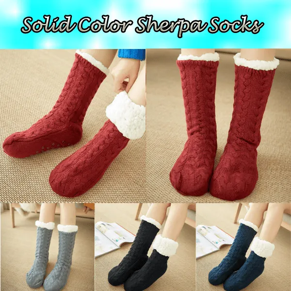 3 Pairs: Comfy Feet Sherpa Slipper Socks