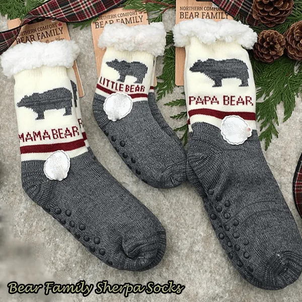3 Pairs: Comfy Feet Sherpa Slipper Socks