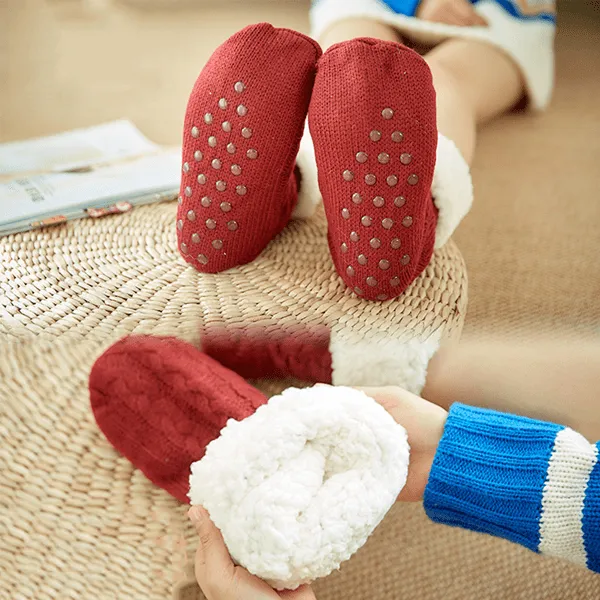 3 Pairs: Comfy Feet Sherpa Slipper Socks