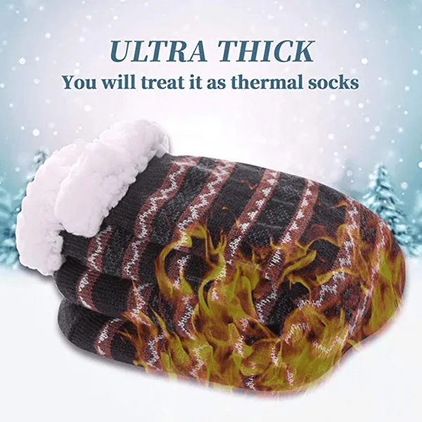 3 Pairs: Comfy Feet Sherpa Slipper Socks