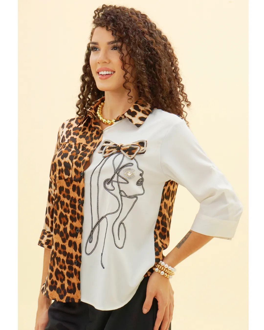 3Q ANIMAL BLOCK SHIRT
