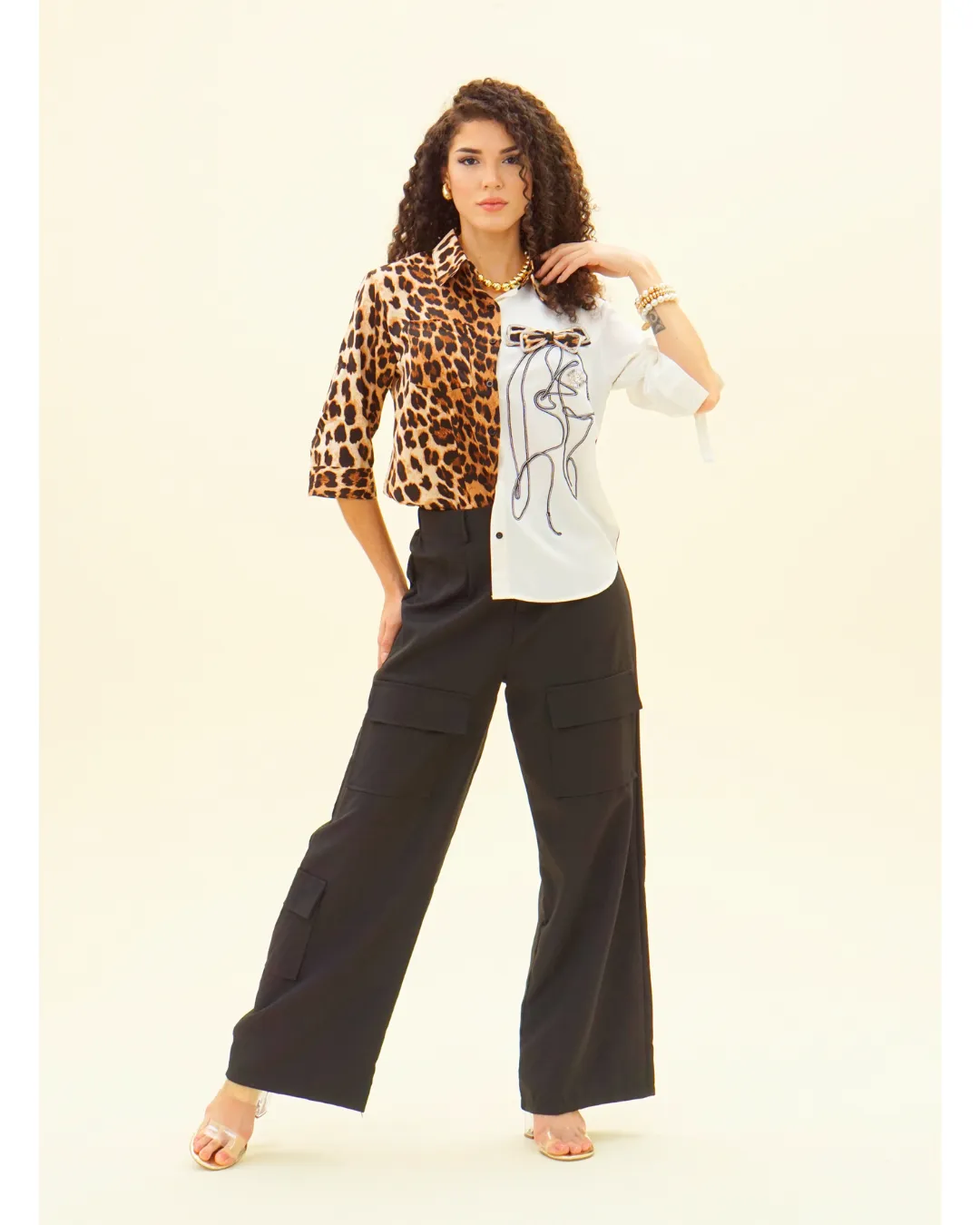 3Q ANIMAL BLOCK SHIRT