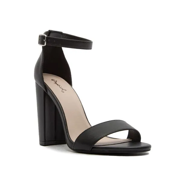 4" Heel Sandal with Ankle Strap