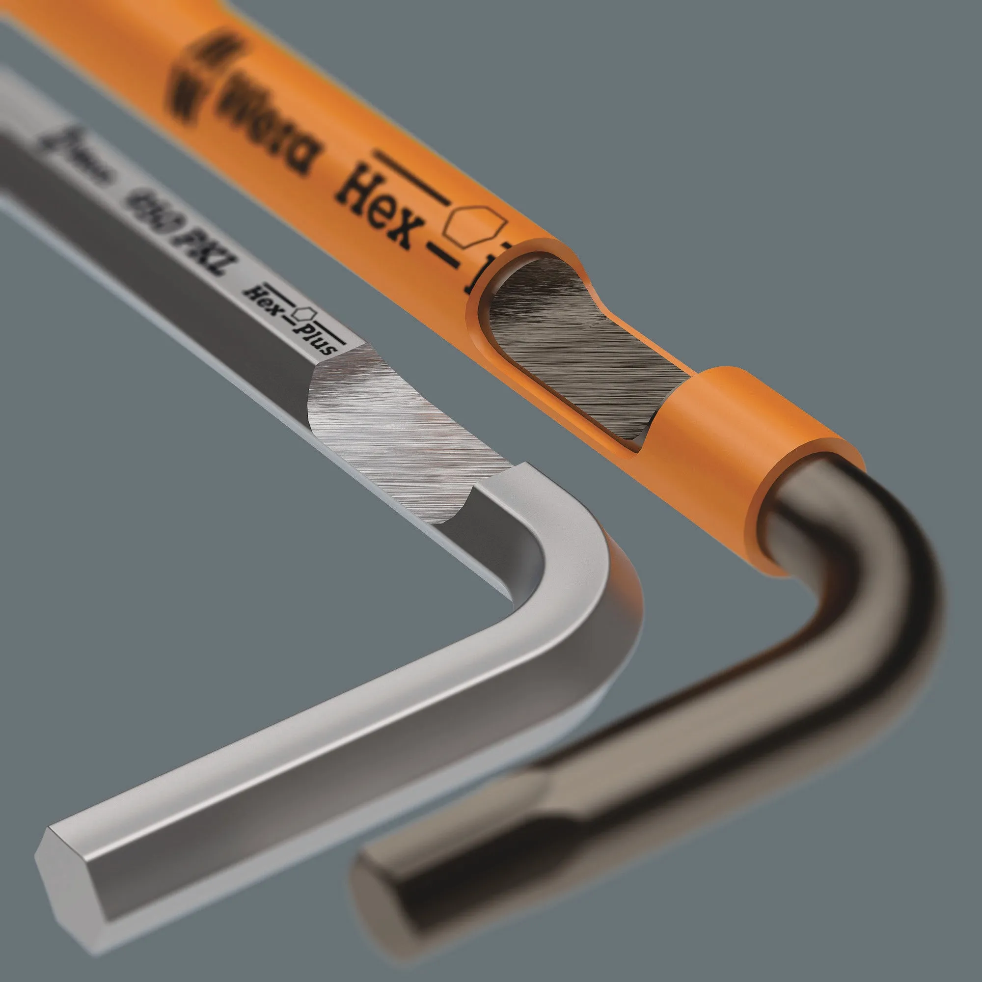 950/9 Hex-Plus Multicolour 2 L-key set, metric, BlackLaser