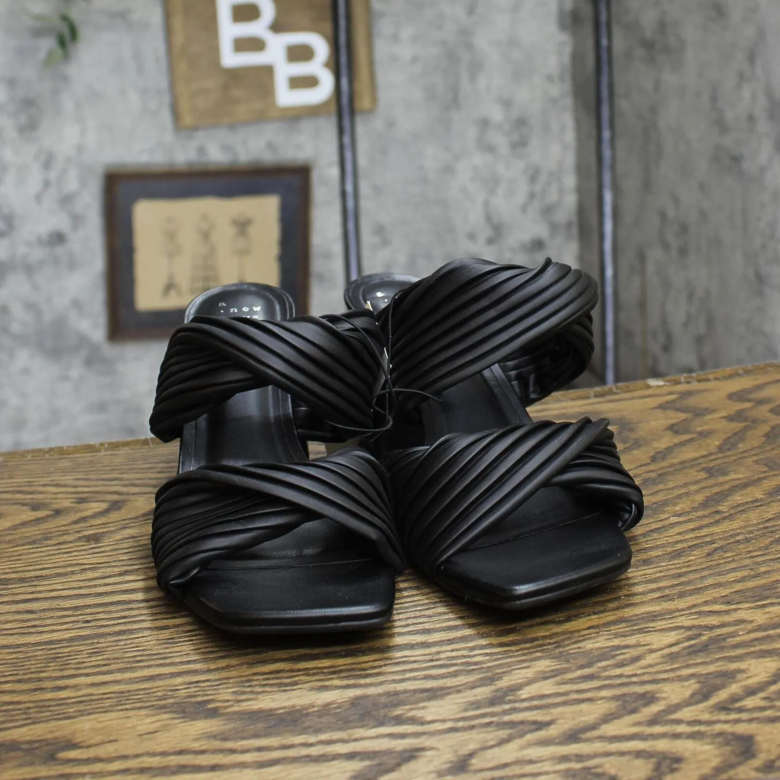 A New Day Womens Jessa Mule Heels 87931549 Black 8.5M