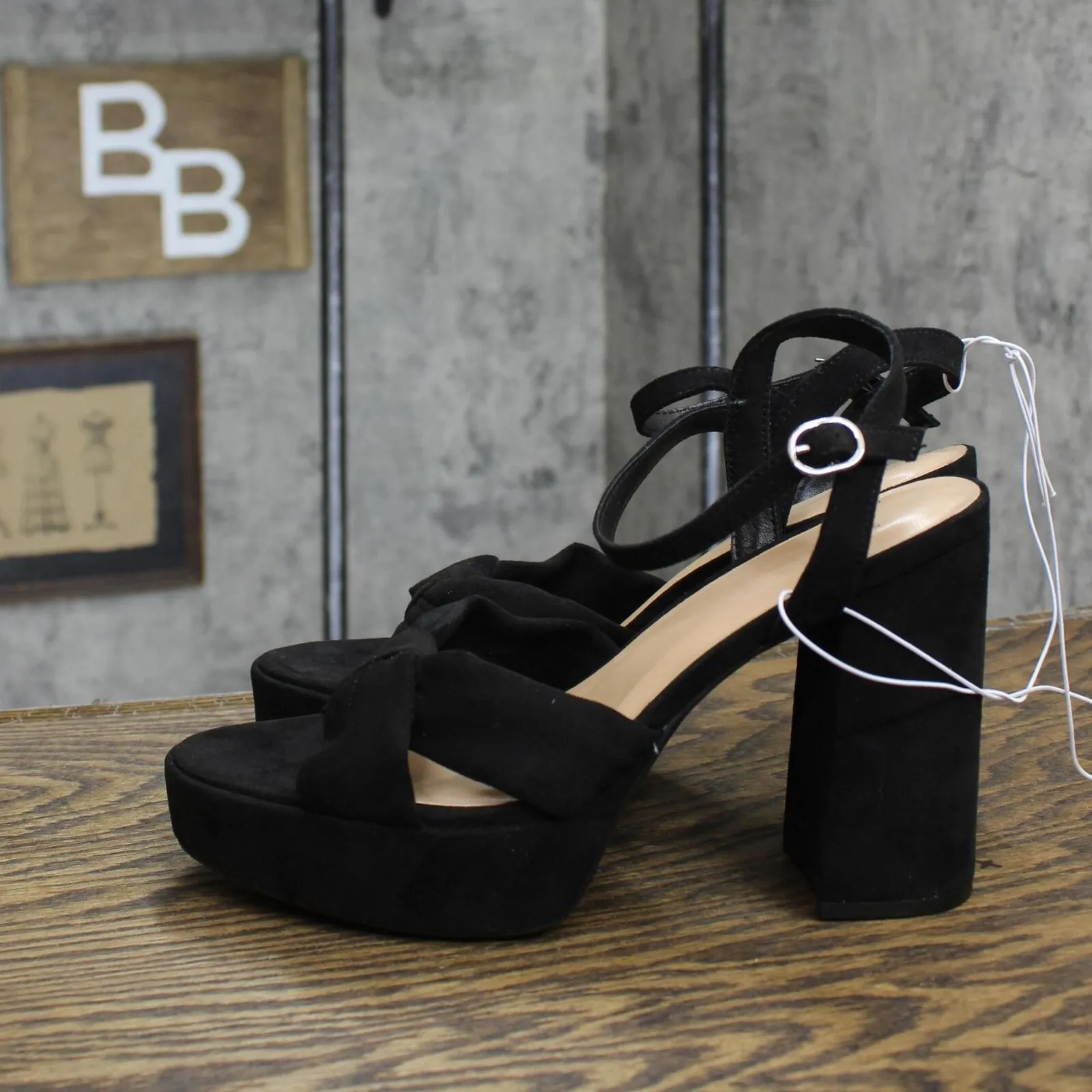 A New Day Women's Riah Platform Heels with Memory Foam Insole Black 8.5M