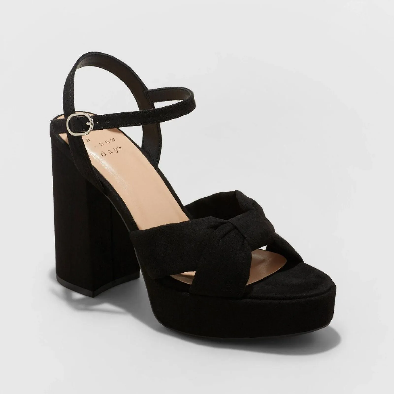 A New Day Women's Riah Platform Heels with Memory Foam Insole Black 8.5M