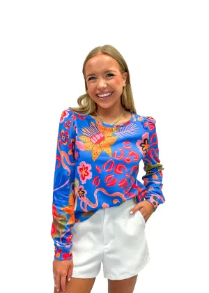 Alden Adair Mandy Top - Blue Orchid
