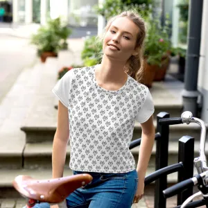Alpha Print Crop Tee