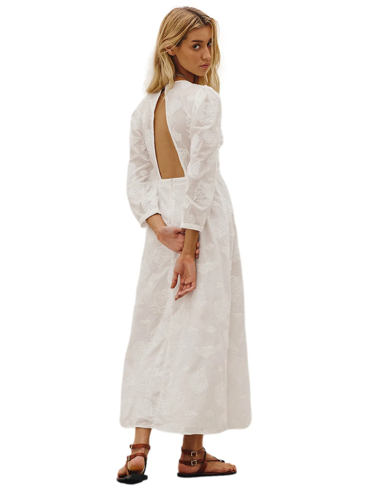Amelie Detail Midi Dress ::RET