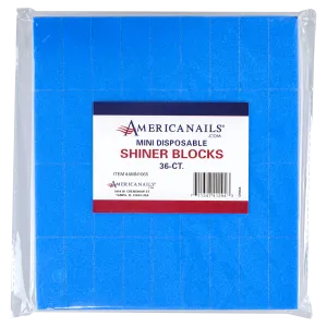 Americanails Mini Disposable Shiner Blocks, 36ct
