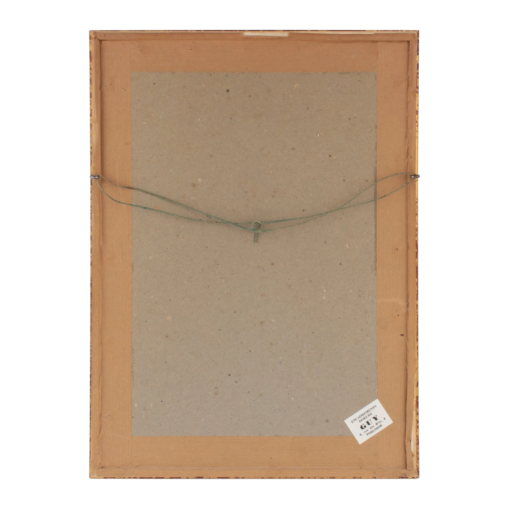 Antique French Hairstyle Fashion Print in Frame