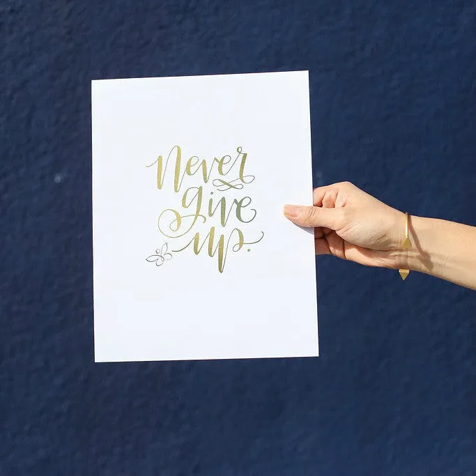 ART PRINT - CALLIGRAPHY GOLD PRINT