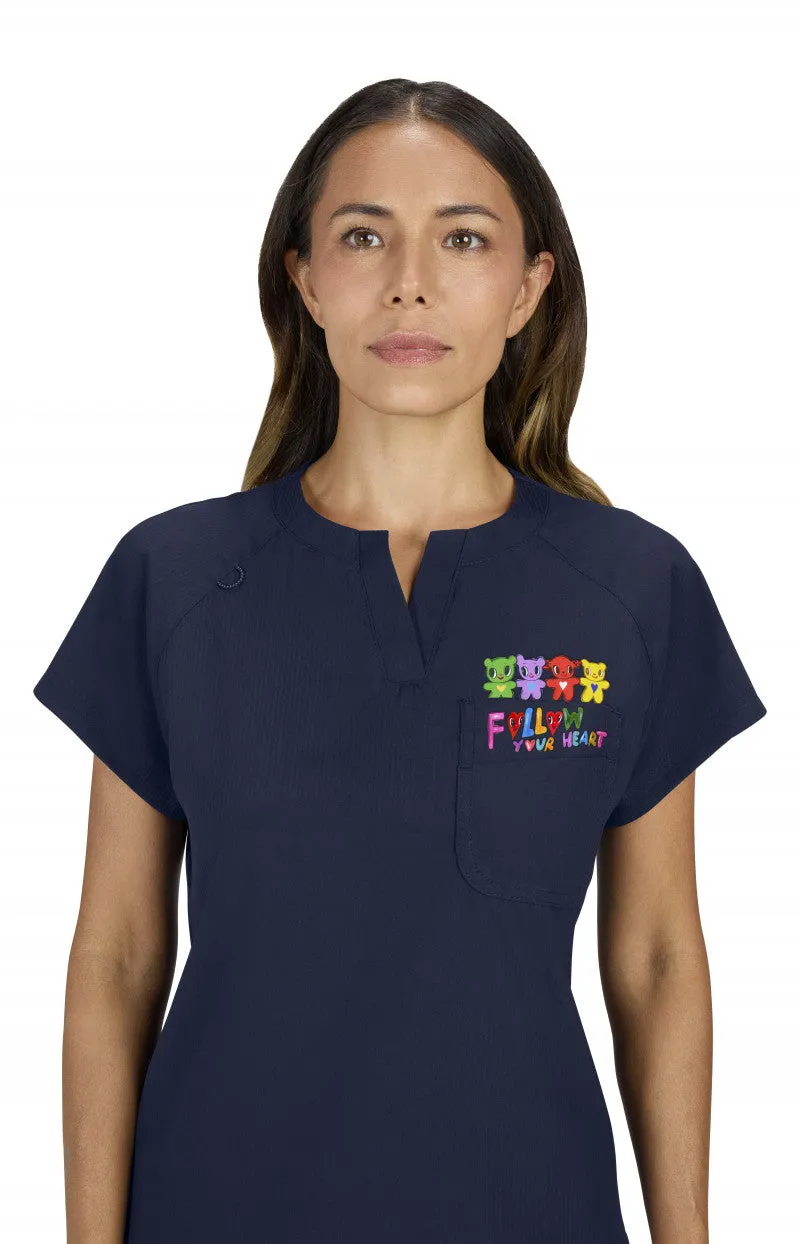 Artist Series 1134PLMA Hope Bloom Placement Top Navy