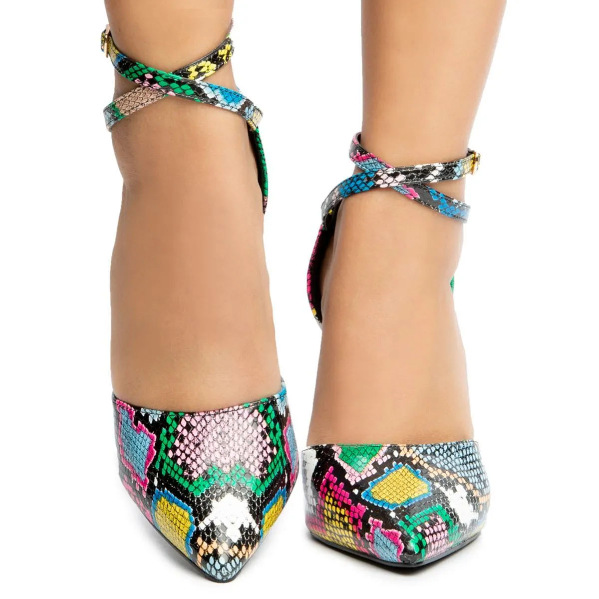 Athan-2 Pointy Toe Clear Wedges