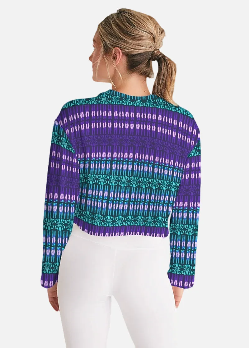 Atikah African Print Women's Cropped Sweatshirt
