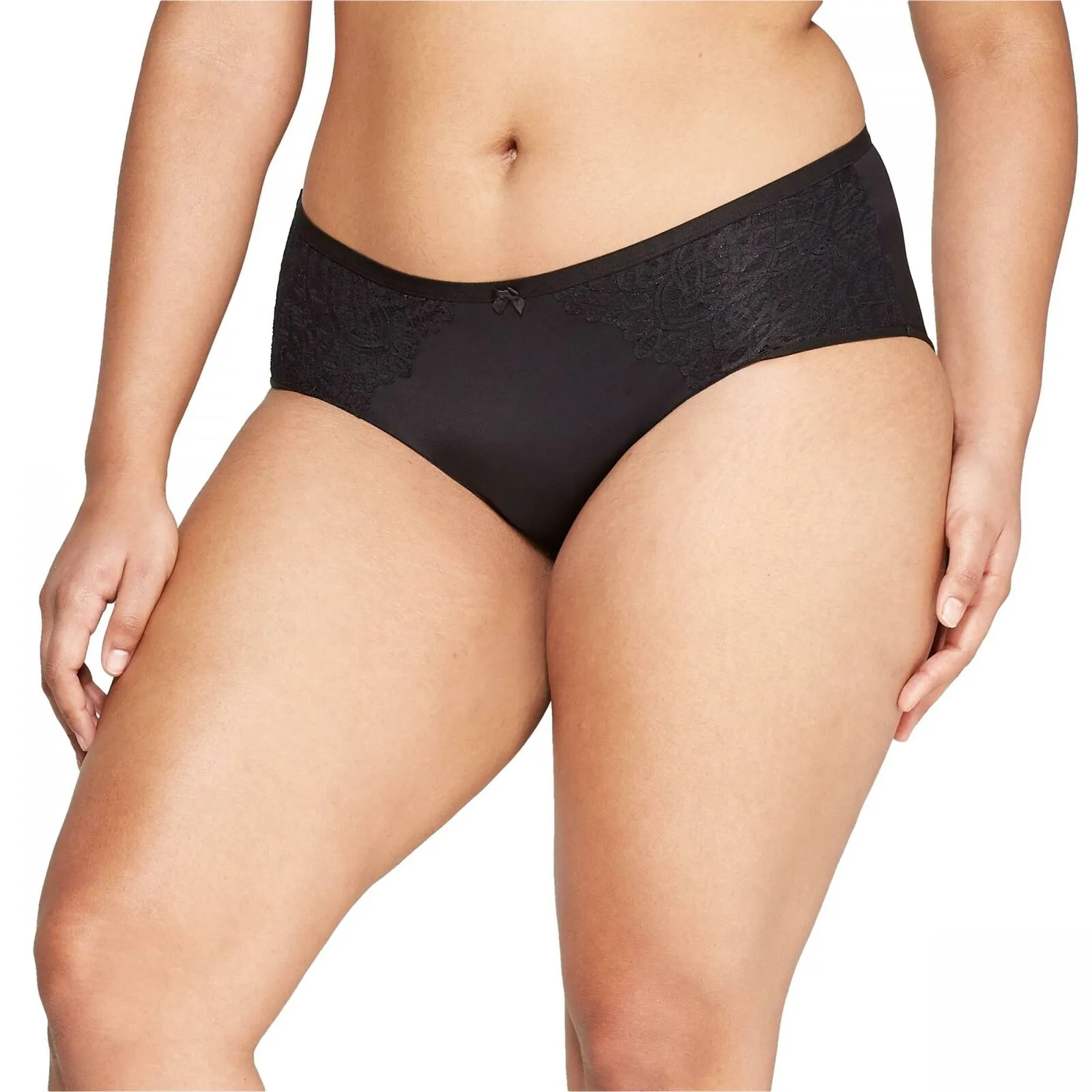 Auden Women's Bonded Micro Hipster Panties with Lace