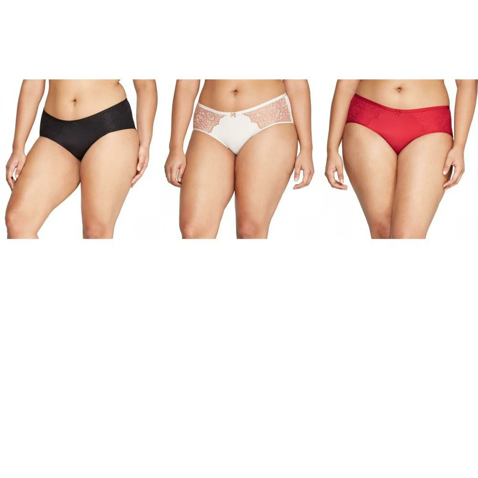 Auden Women's Bonded Micro Hipster Panties with Lace