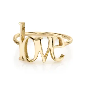 AVA BLOCK JUMBO LOVE RING
