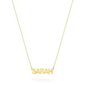 AVA MODERN BLOCK NAME NECKLACE