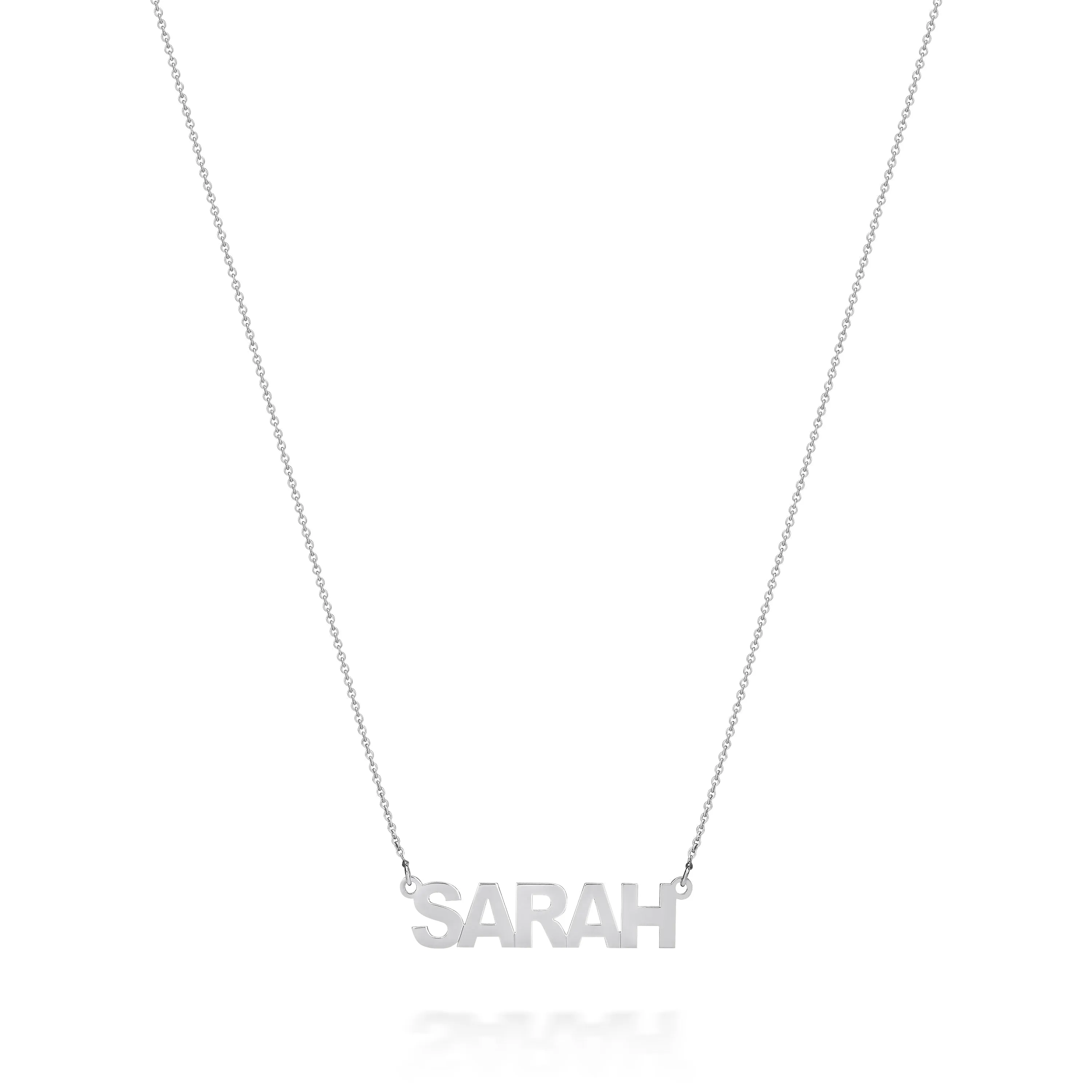 AVA MODERN BLOCK NAME NECKLACE