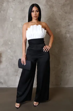 Avery Black And White Jumpsuit