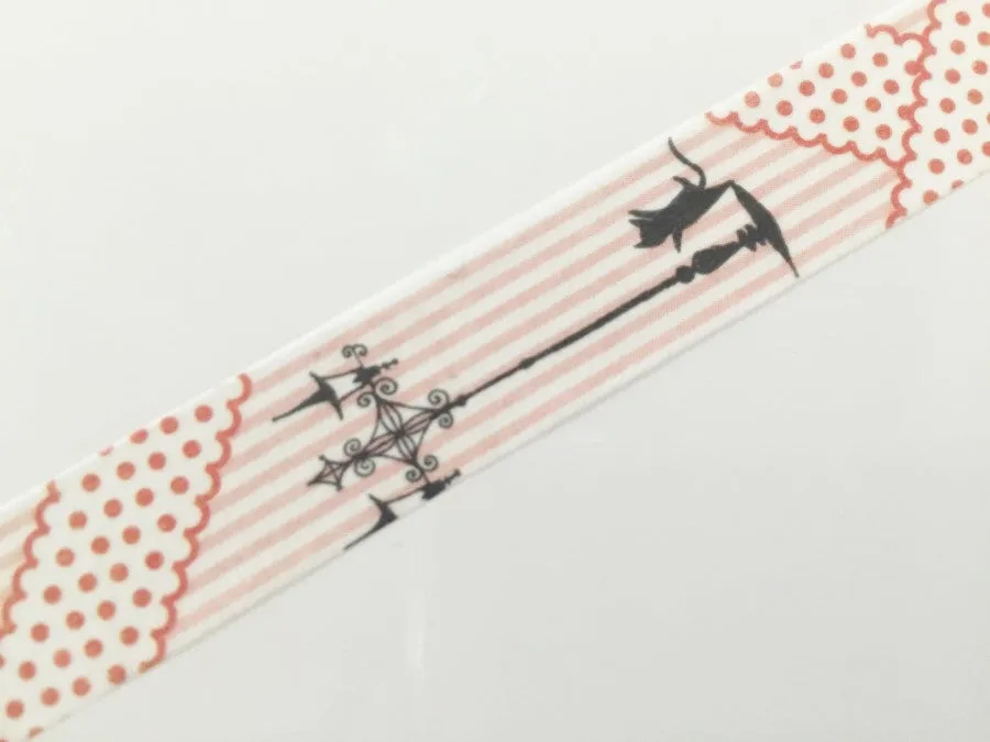 Ballet dancer & Black cat washi tape - 10 meters WT821 Shinzi Katoh