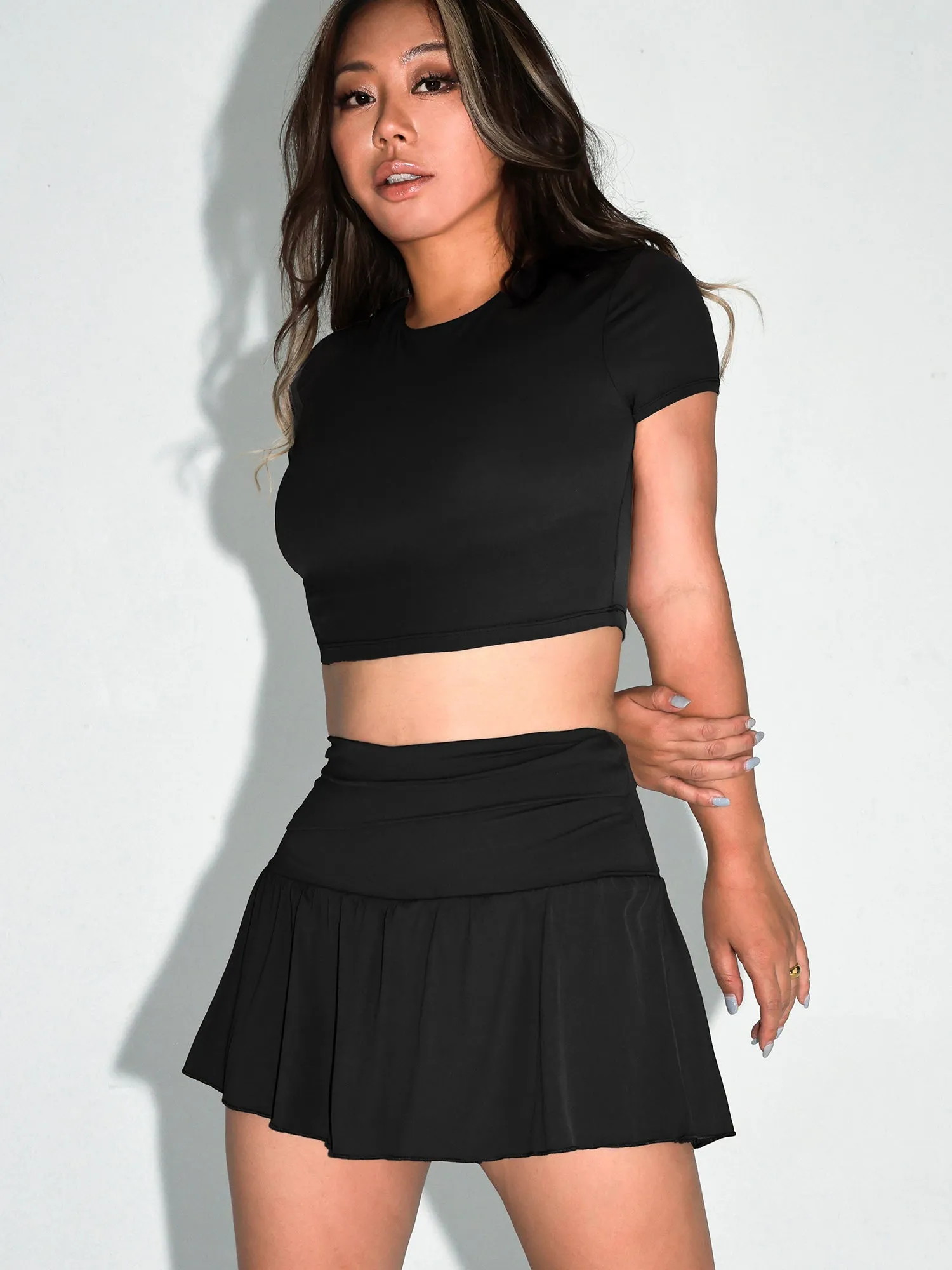 BALLET FLOW SKIRT WITH SHORTS