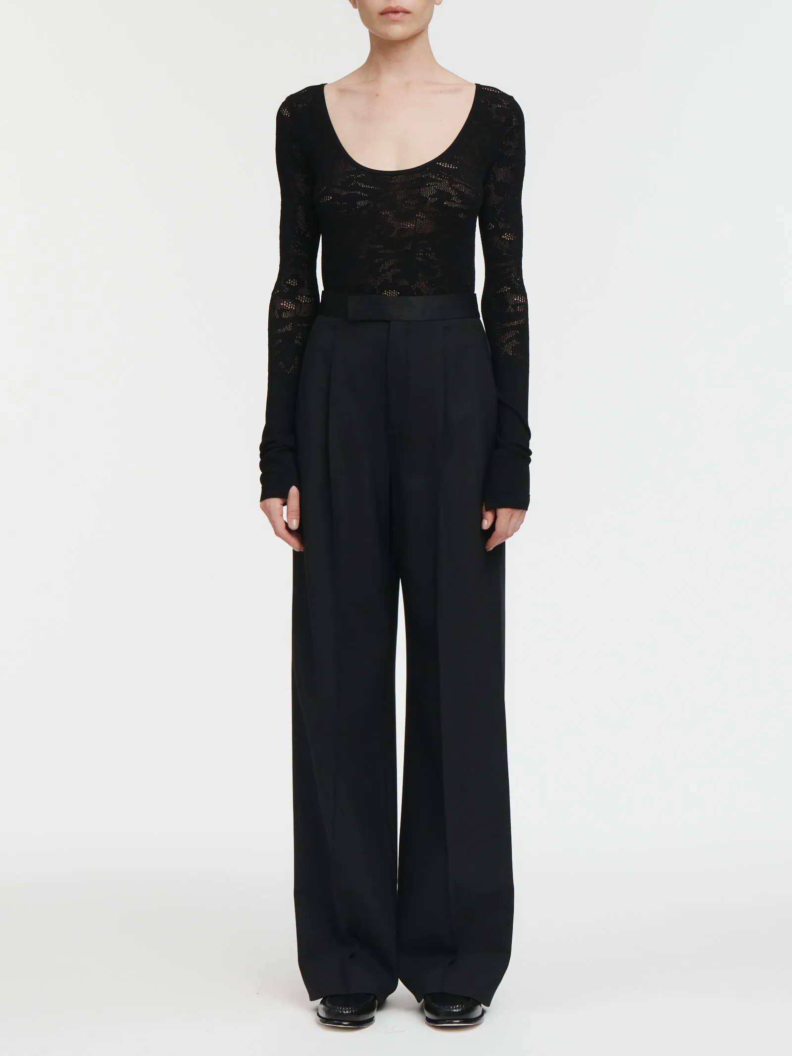 Ballet Lace Top in Black
