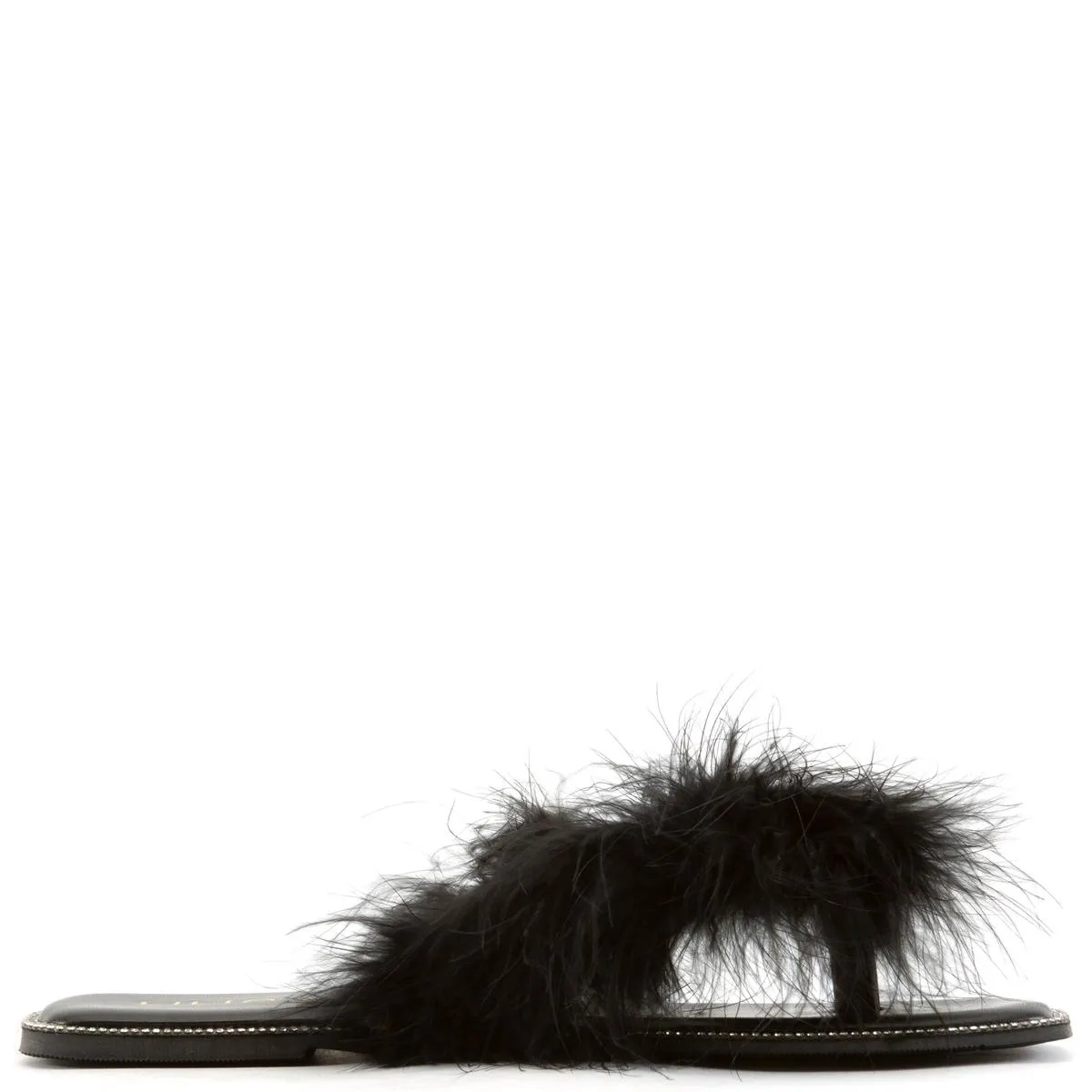 Bebe-2 Fur Thong Sandals