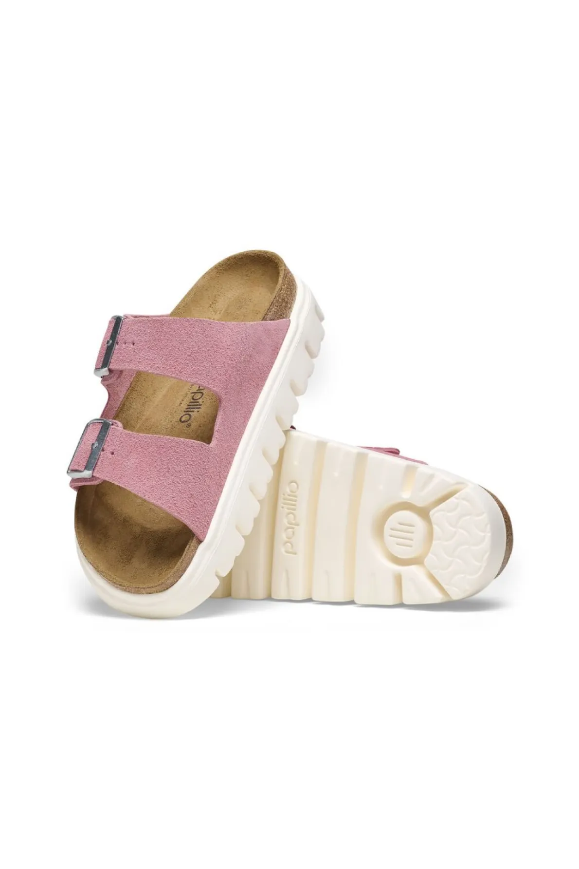 Birkenstock Women's Arizona Chunky Suede Sandals Pink