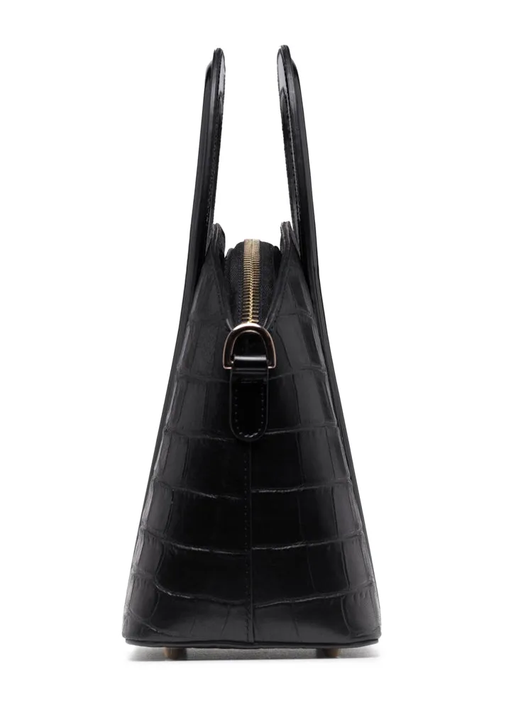 Black Croco Signature Bag
