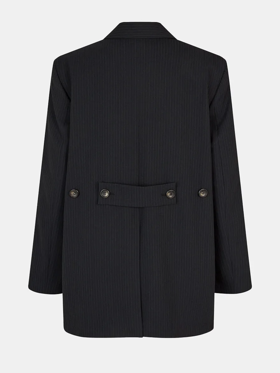 Bleona Blazer - Blackish Pinstripe