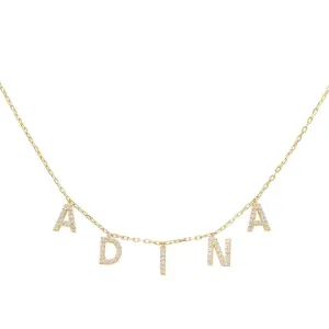 Block Name Necklace