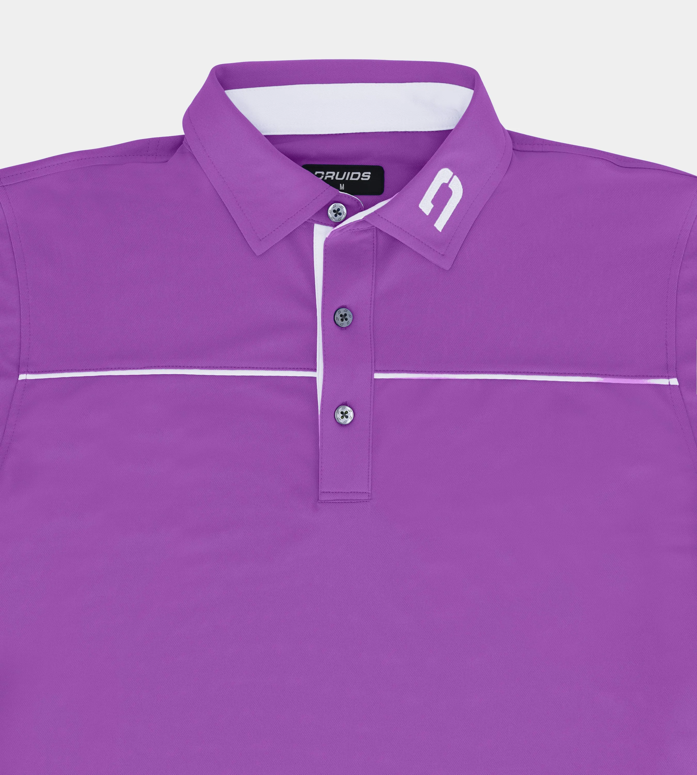 BLOCK PIQUE POLO - PURPLE