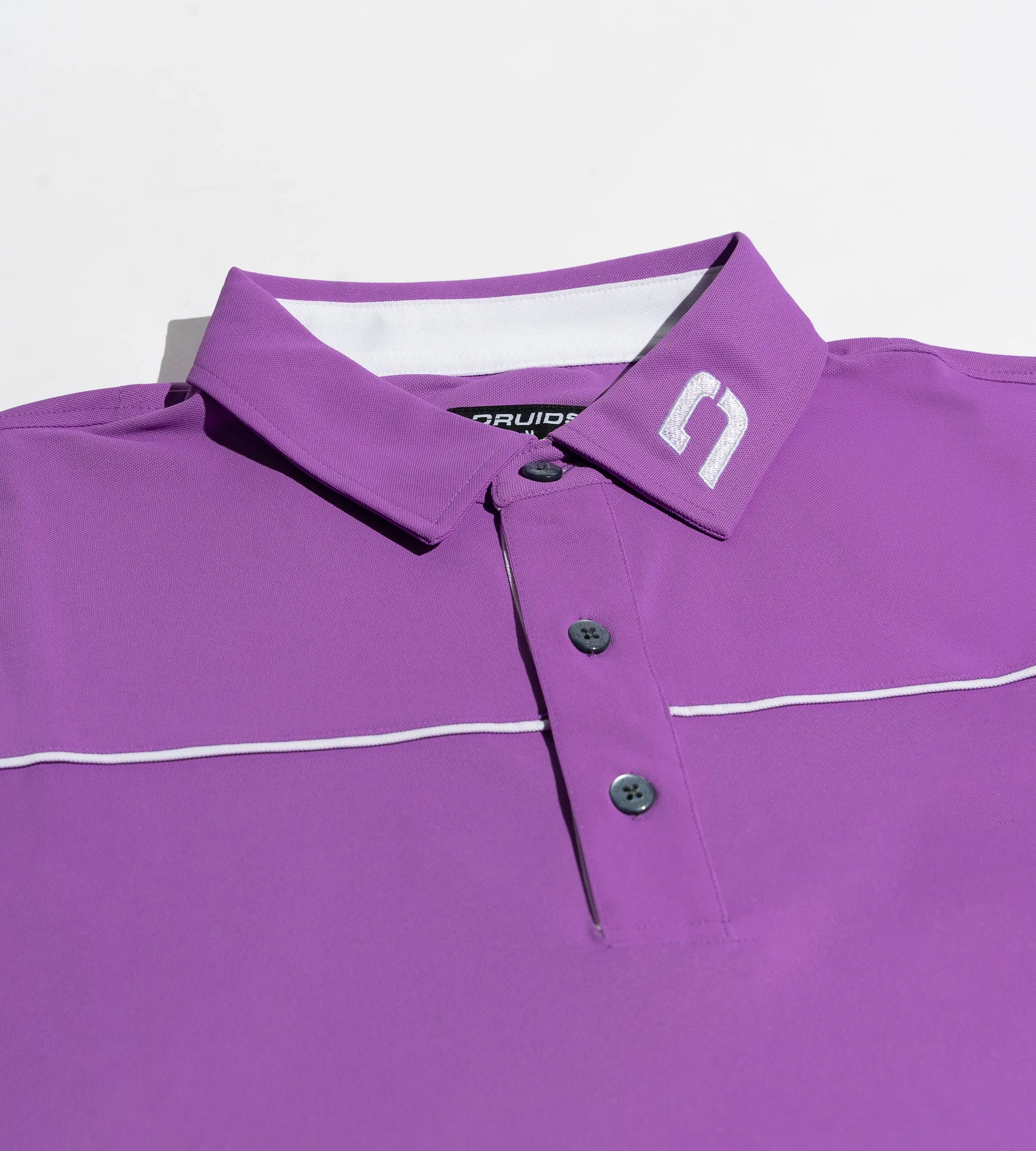 BLOCK PIQUE POLO - PURPLE