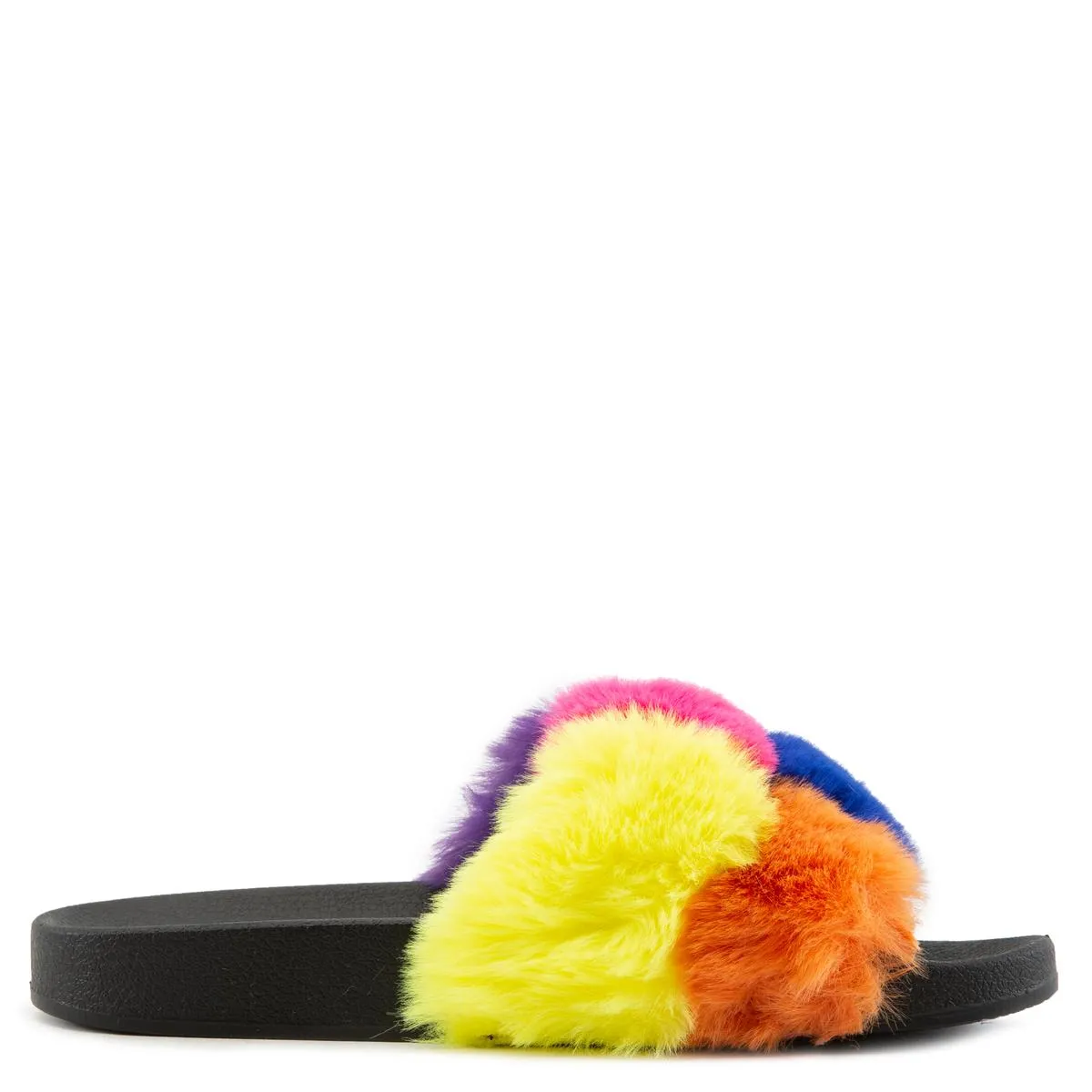 Blocks Fur Sandals