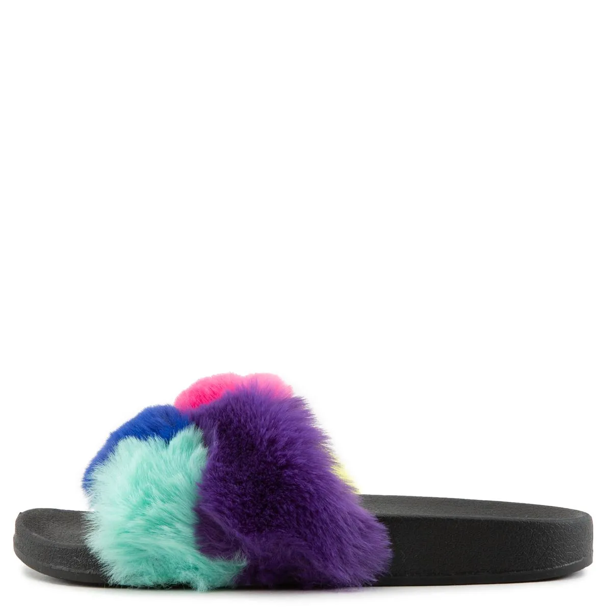 Blocks Fur Sandals