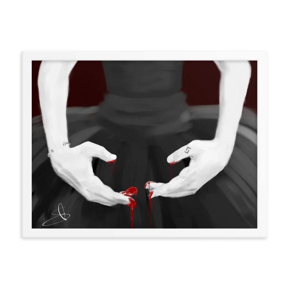 Bloodarina by Chris G Simmons - Framed Poster Print
