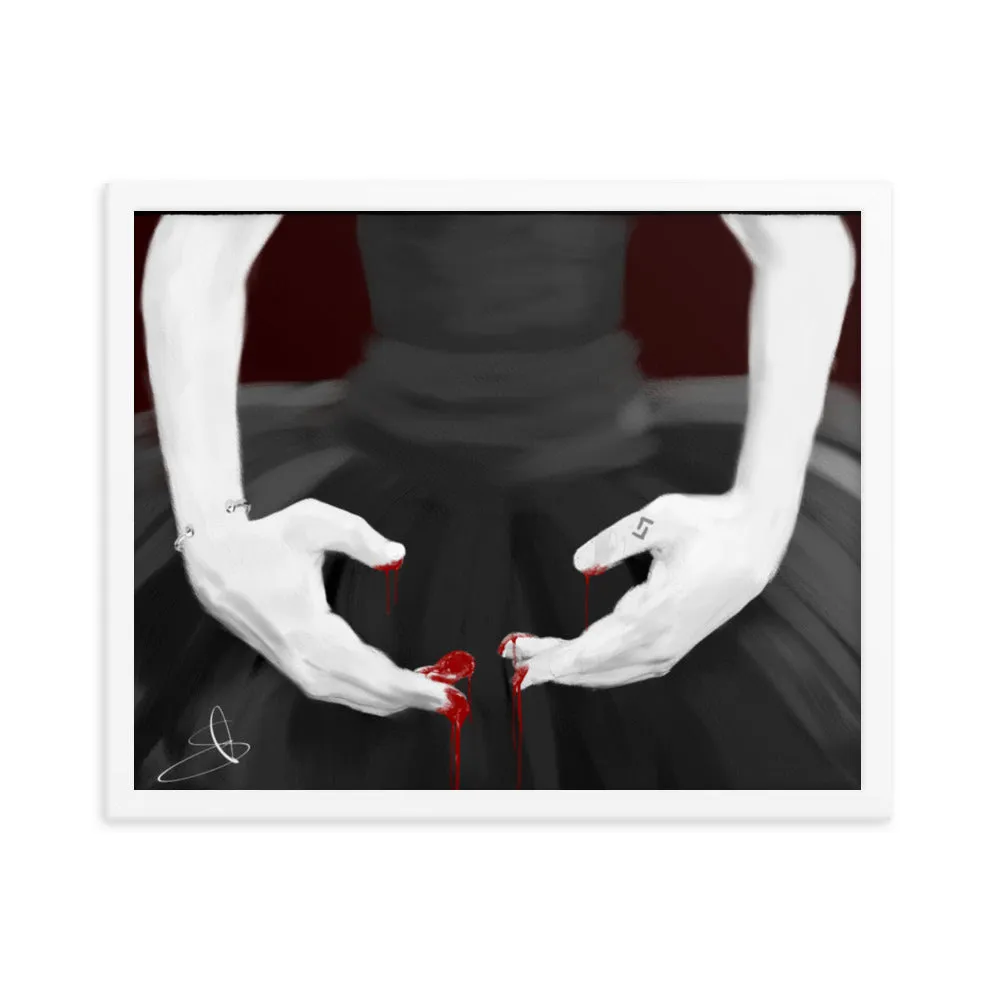 Bloodarina by Chris G Simmons - Framed Poster Print