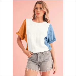 Blue Color Block Tee: so Comfy, It's ! 💙 Needful Things