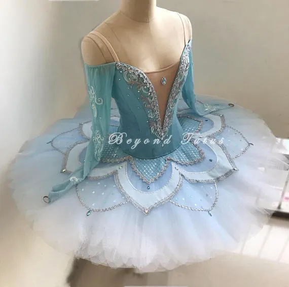 Blue Long Sleeved Professional Tutu