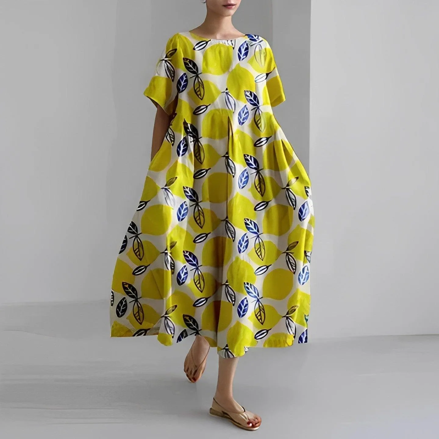 Boho Belle™ | Women's Floral Print Swing Dress | Casual Loose Fit, Lightweight Fabric & Comfortable Design