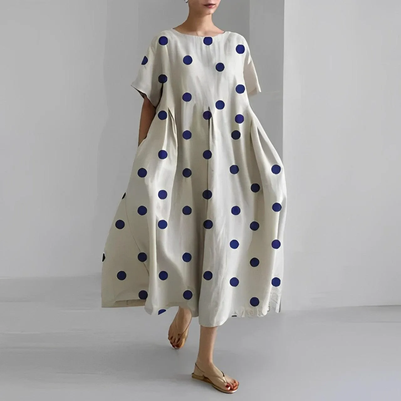 Boho Belle™ | Women's Floral Print Swing Dress | Casual Loose Fit, Lightweight Fabric & Comfortable Design
