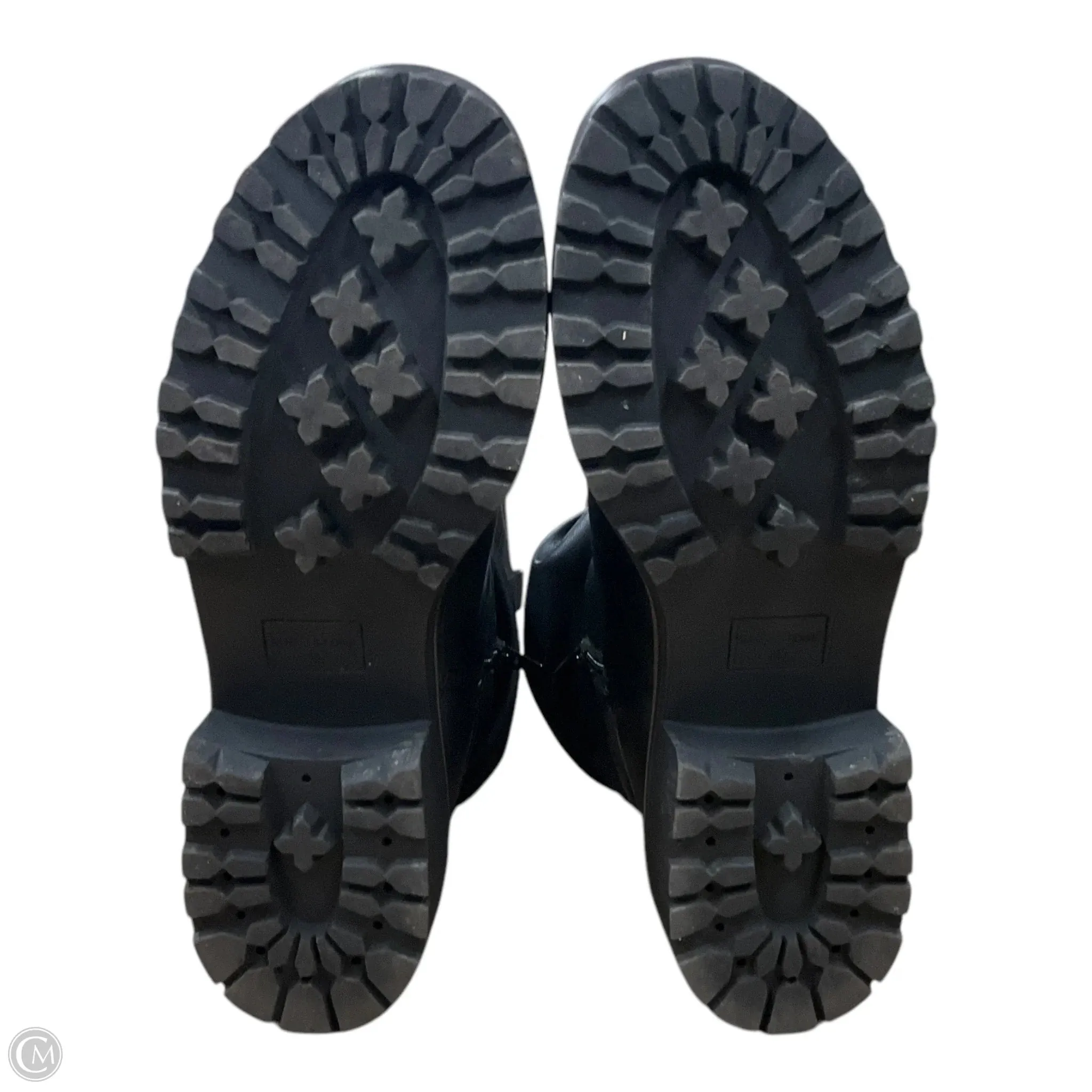 Boots Ankle Flats By Clothes Mentor In Black, Size: 10